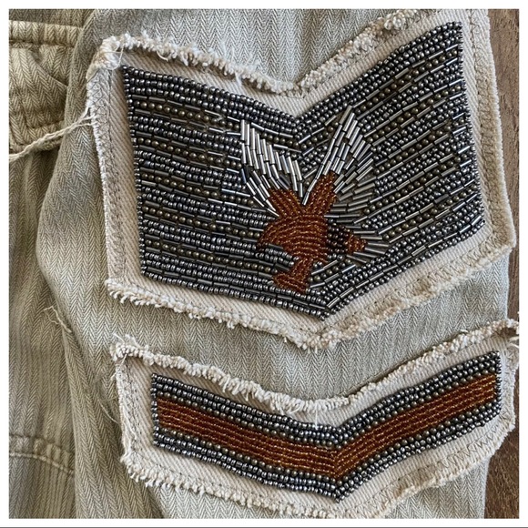 Free People Embellished Military Shirt Jacket - Picture 5 of 10